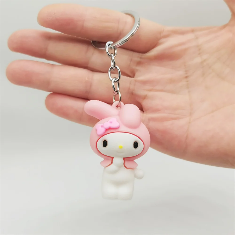 Anime Sanrio Schlüssel bund Kuromi Cinna moroll Hallo Kitty Schlüssel anhänger meine Melodie Auto Schlüssel ring Anhänger Tasche Cartoon Sanrio Zubehör Geschenk