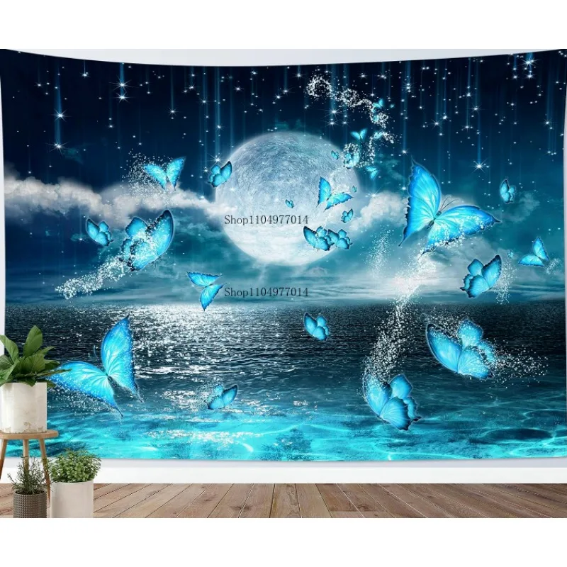 

Гобелен «Бабочка Луна» подходит для подростков и детской спальни, гостиной, общежития, украшения дома