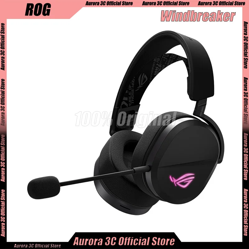 Rog Windbreaker Headphones Wired/Wireless/Bluetooth Gaming Earphone Customized 3 Mode Esports Speednova Lightweight Earbuds Gift