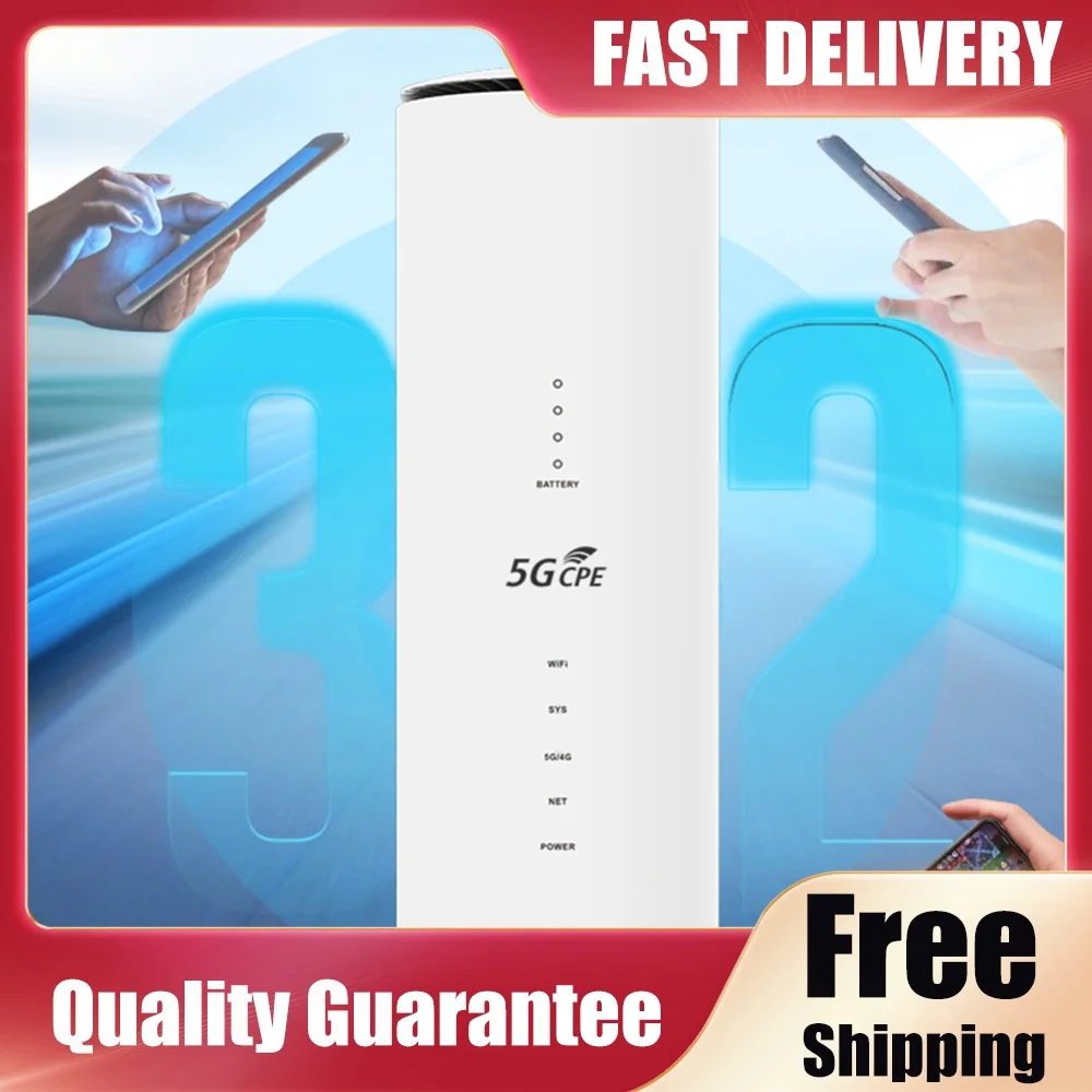Built-in Multiple Antennas Wireless Router with SIM Card Slot WiFi Routers Multiple Network Interfaces 5G Router for Home Office