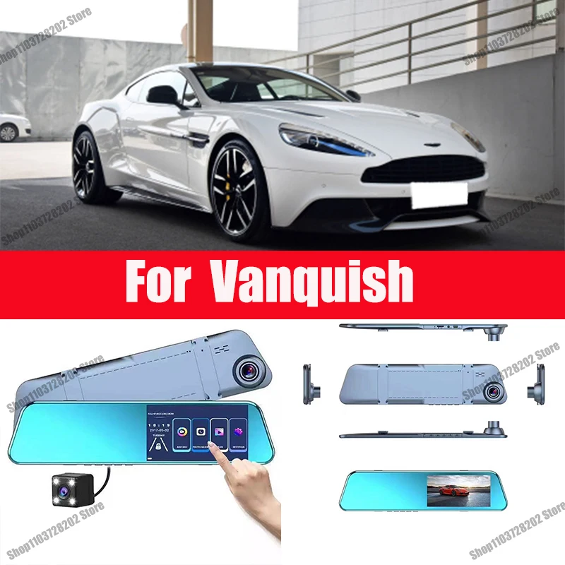 

For Vanquish Mirror Camera for Car Touch Screen Video Recorder Rearview mirror Dash Cam Front and Rear Camera Mirror DVR