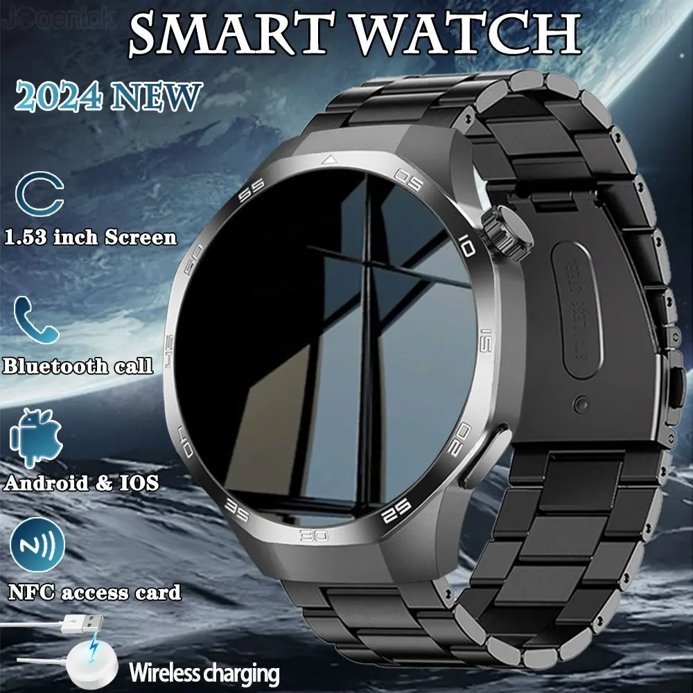 For Huawei Watch 5 Pro New Smart Watch Men Bluetooth Call Compass NFC Access Control Sport Mode Life Waterproof Smartwatch Women