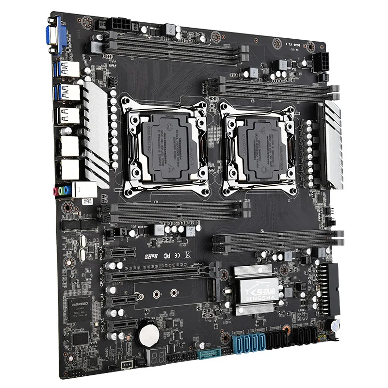 New x99 dual motherboard studio games multi-DDR4 memory support Xeon E5 V3/V4 full series