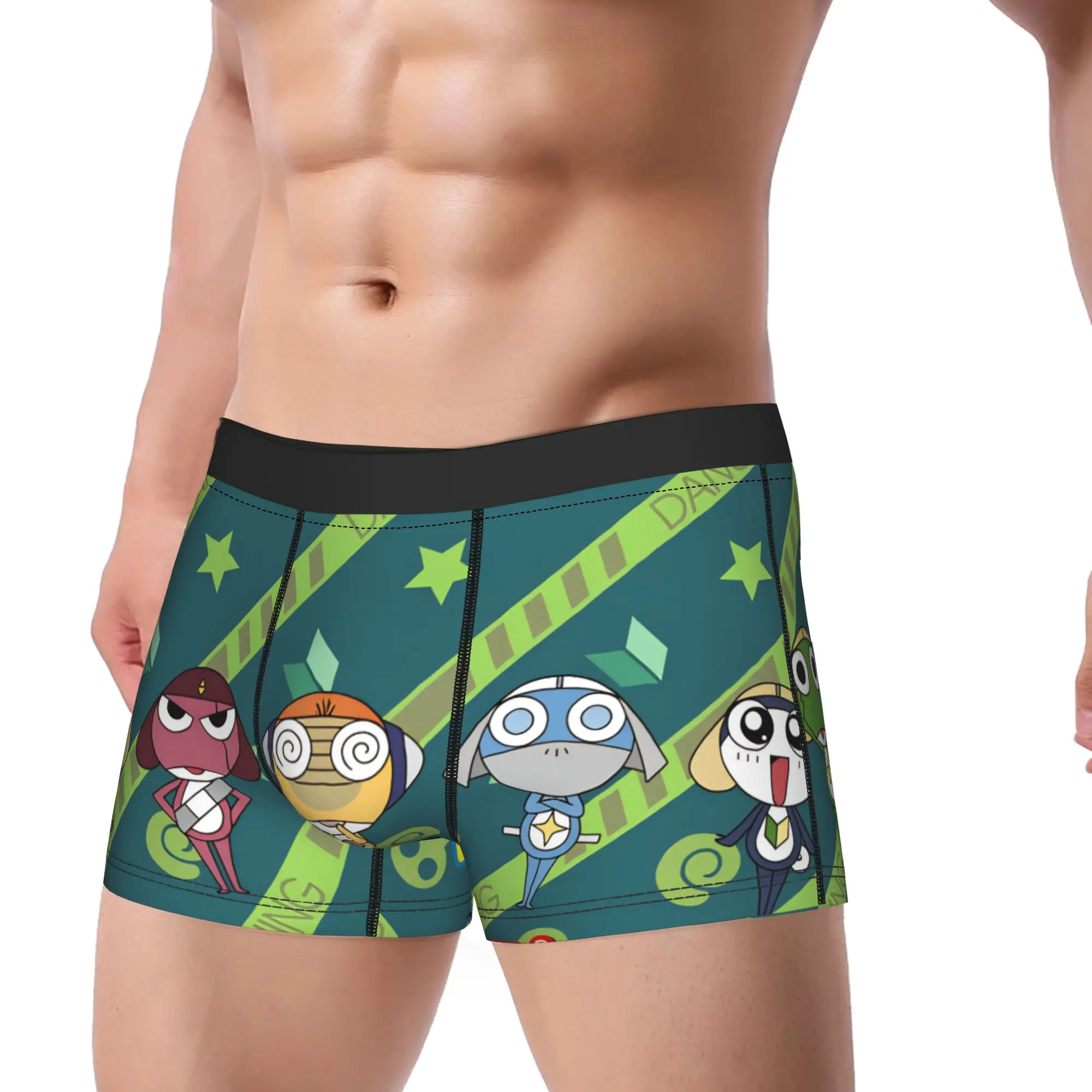 Keroros Gunsous Frog Boxer Brief  Underwear Hot Sale Men Classic Boxershorts Design Oversize Panties