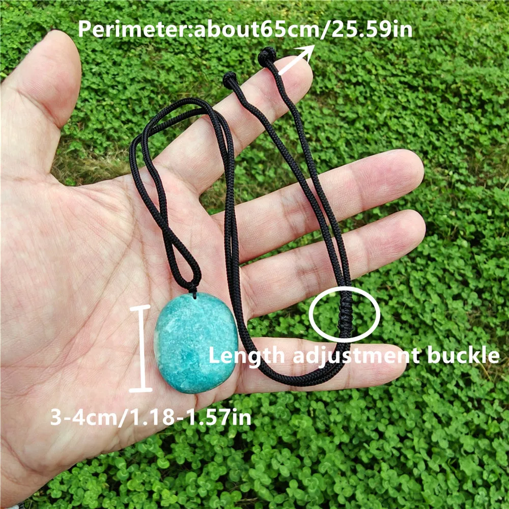 1pc Natural Amazonite Crystal Ornament Decoration Fashion Healing Crystal Stone Ornament Decoration For Men Woman Holiday Gift