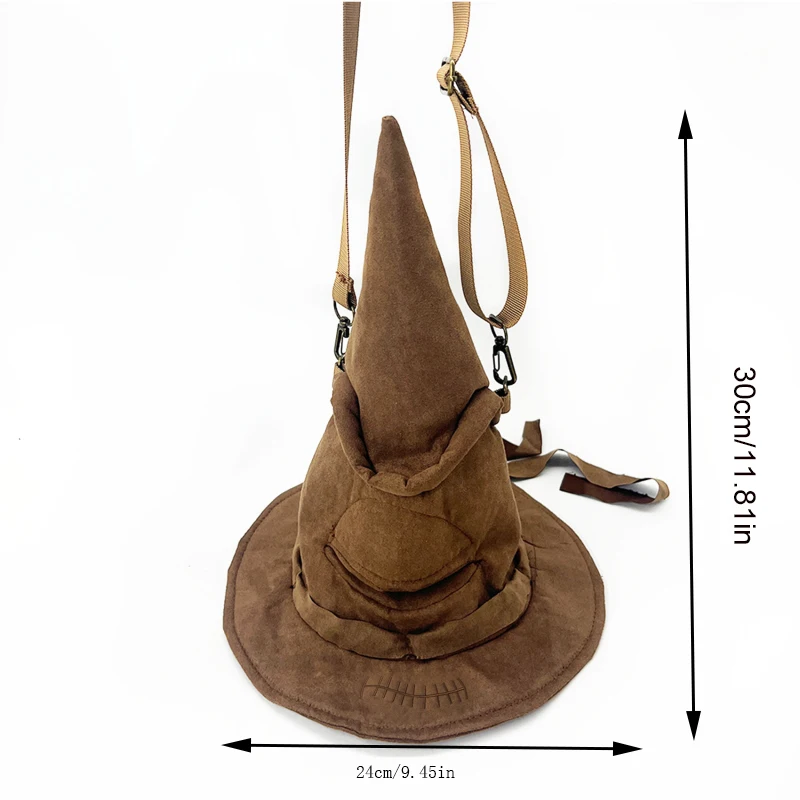 Witch Hat Bag Branch Hat Creative Peripheral Shoulder Carrying Bag Pottered Sorting Hat Magic Hat Fashion Crossbody Bag Gift