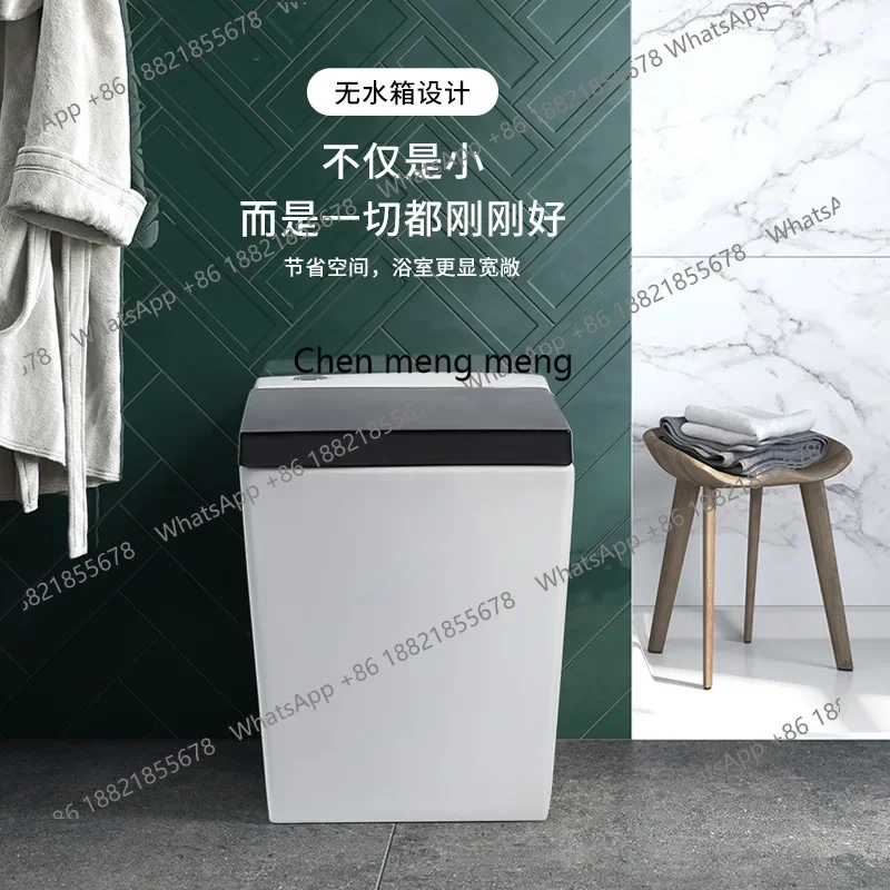 Z189 Black Smart Toilet Small Apartment Household Electric Power Flush Tankless Integrated Pulse Square Toilet F185