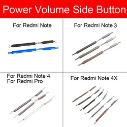 Power On/Off Side Button For Xiaomi Redmi Hongmi Red Rice Note 3 4 4X Pro Volume Control Side Key Button Repair Replacement