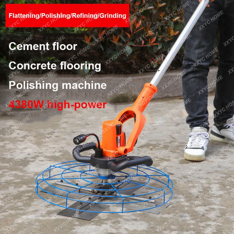 Hand Push Electric Concrete Ground Polisher Machine For Road Construction/Construction Sites Cement Pavement Smoothing Machine