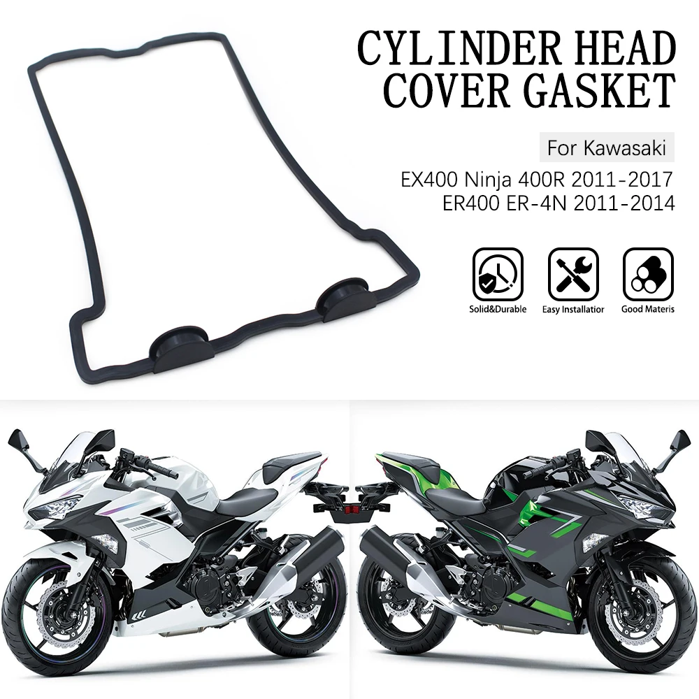

Cylinder Head Valve Cover Gasket Fit for Kawasaki ER400 ER4N 2011 2012 2013 2014 EX400 Ninja 400R 2011-2017 11061-0170 2015 2016