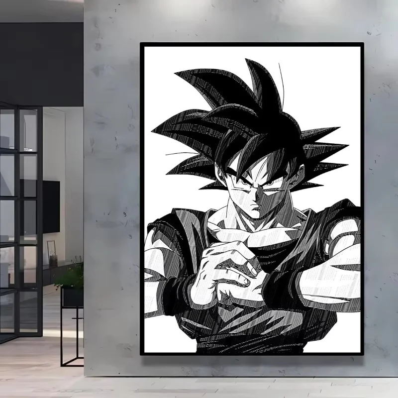 Japanese Classic Anime Dragon Ball Poster Goku Vegeta Spray Printing High Quality Art Waterproof Canvas Painting Friends Gifts