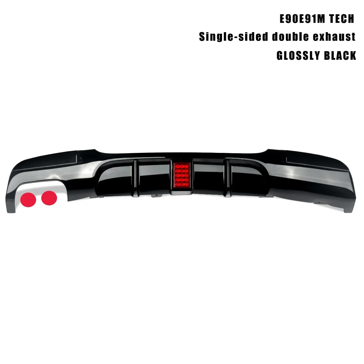 Achterbumper Spoiler Lip Met Led Voor Bmw 3 Serie E90 318i 320i 328i 330i 335i 340i Diffuser Met Remlicht 2005-2012