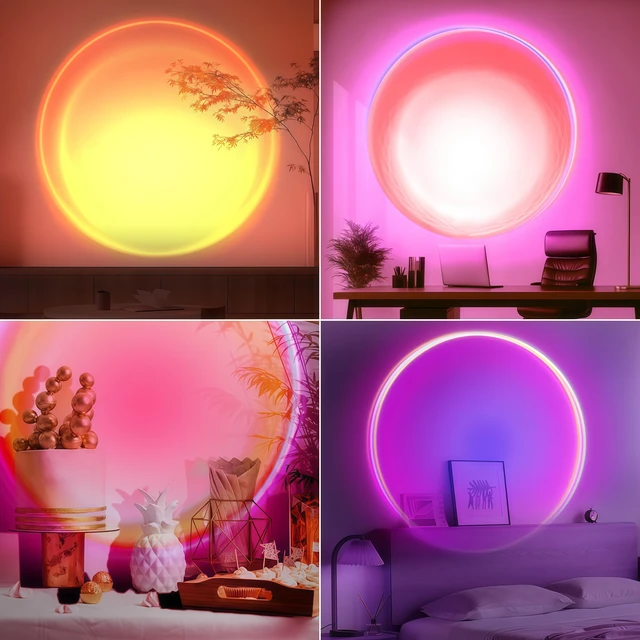 Lámpara para crear ambientes Íntimos con Luces LED Multicolor — Ideal para Momentos en Pareja con 16 Colores Cambiantes