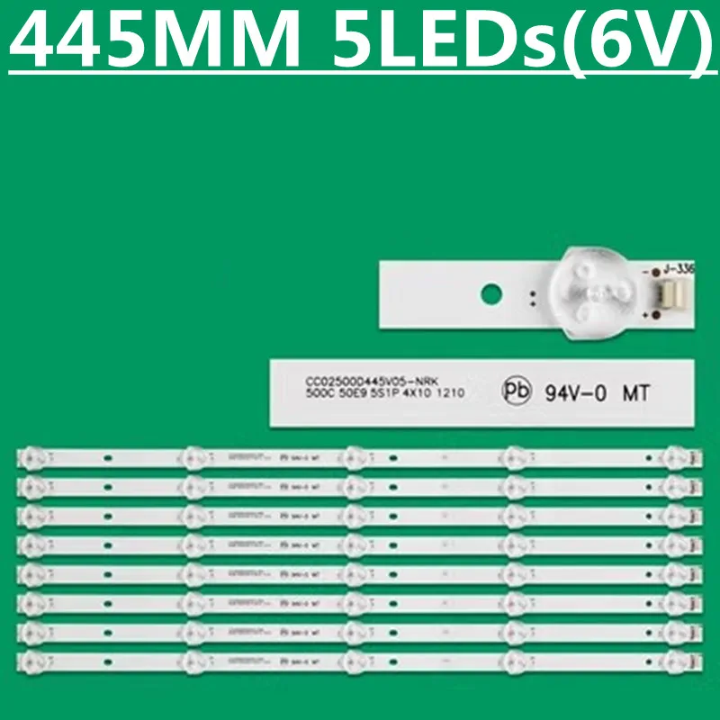 

10TV=80PCS LED Strip For LE-8815A LE-8822A CC02500D445V05 500C 50E9 5S1P 4X10 1210 For TH-LD50WE9 50A6 LE50U51A V500DJ4-QS1