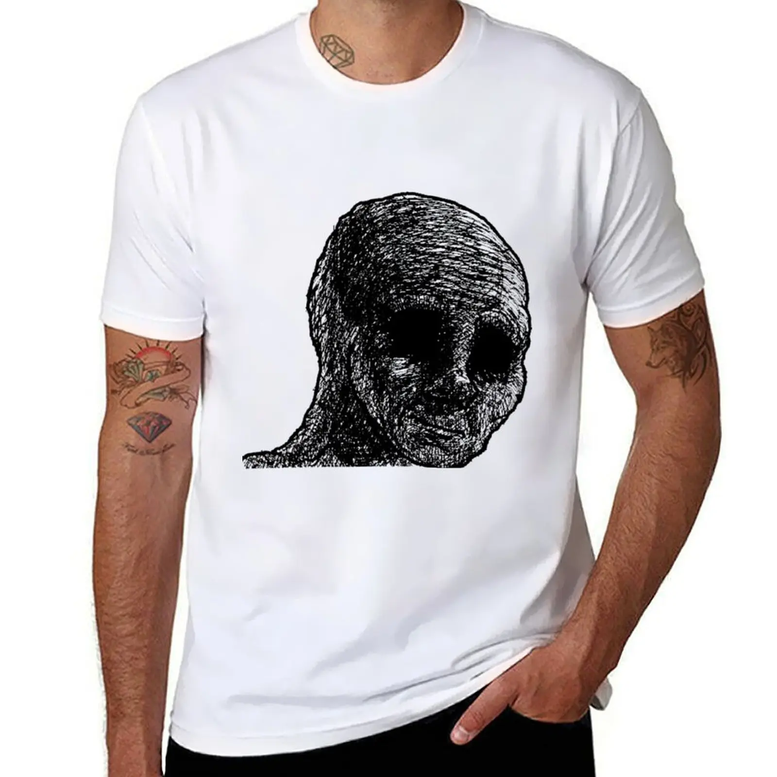 

Withered Wojak Meme T-Shirt man t shirt designer t shirts for man cotton funny T-Shirt