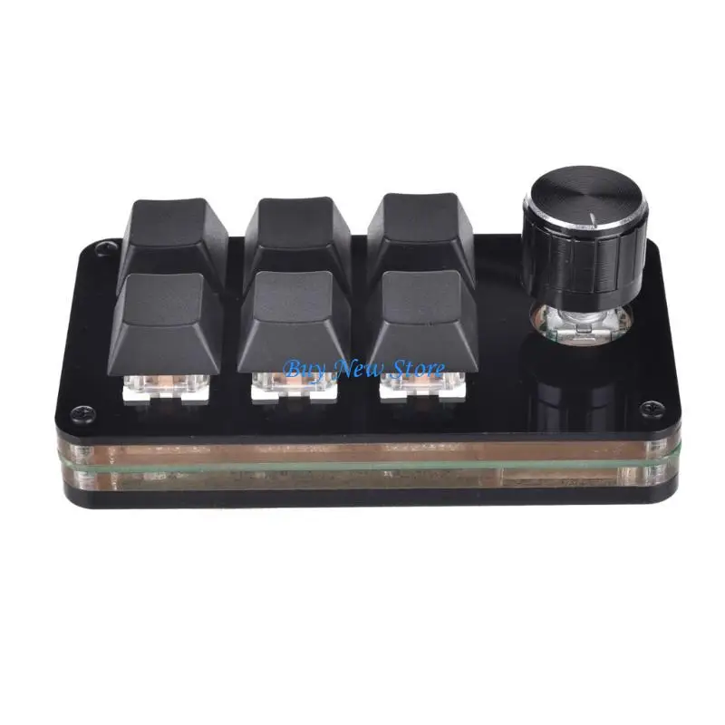 

20CE Programming Macro Customization Knob Keyboard 6 Keys Mini Button Gaming Keypad