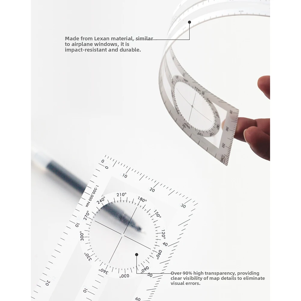 /Navigation /Slide /Rule CNP-1 CNP-2 CNP-3 KCNP-1 ABS Drawing Ruler For Flight Training Navigation Chart Measurement Tool