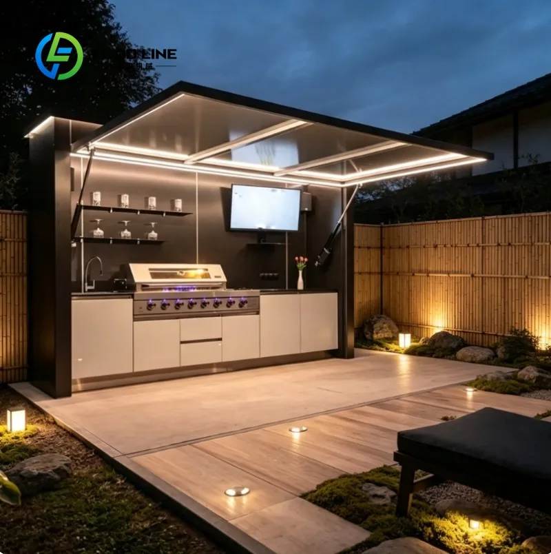Functional Stylish Cooking Setups Garden Patio Terrace Outdoor Cooking Kits Outdoor Kitchen
