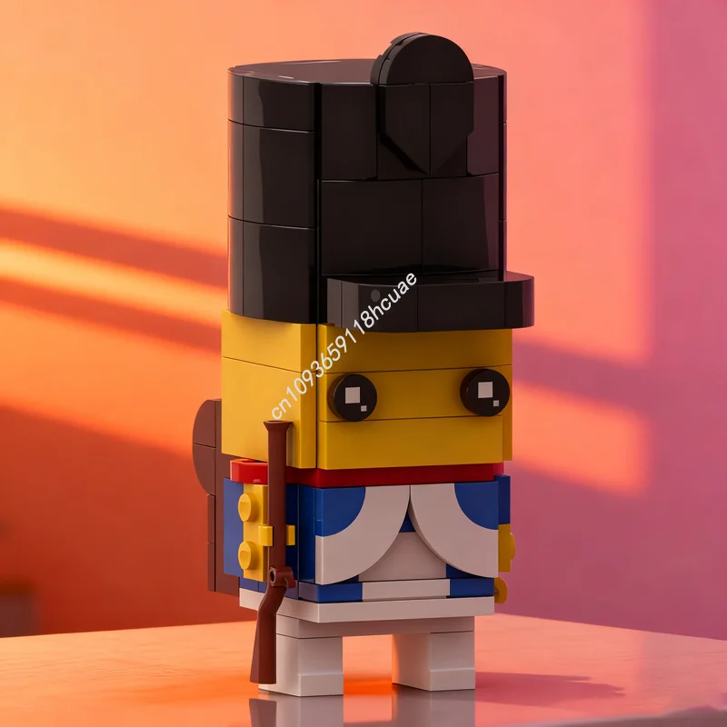 

128 шт. MOC императорский солдат BrickHeadz пиратская модель строительные блоки рождественские подарки DIY креативная образовательная игрушка детский день рождения