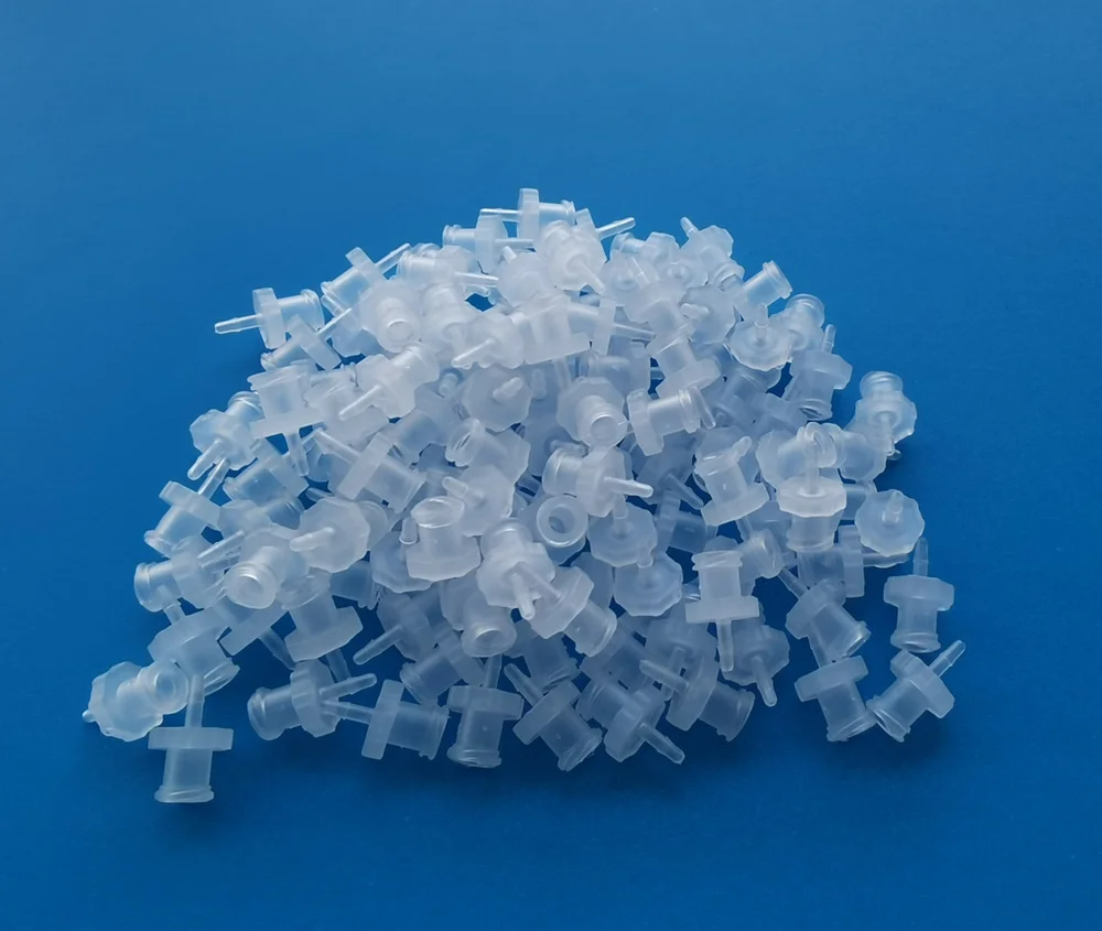 2000pcs/lot Plastic PP 1/16 1.6mm Female Luer Lock Adapter Fitting with Hose Barb Connector