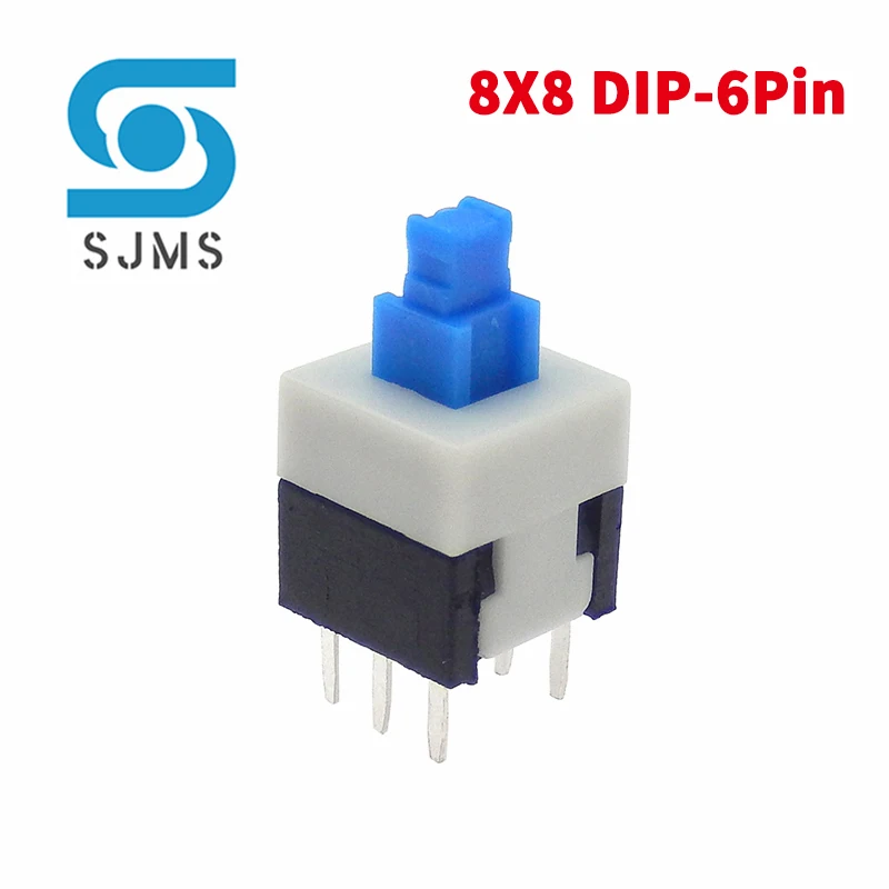 10PCS 5.8x5.8 7x7 8x8 8.5x8.5mm Non-Self-Locking / Self-Locking Switch / UNlock Push 6 Pin Tactile Power Micro Button Switches