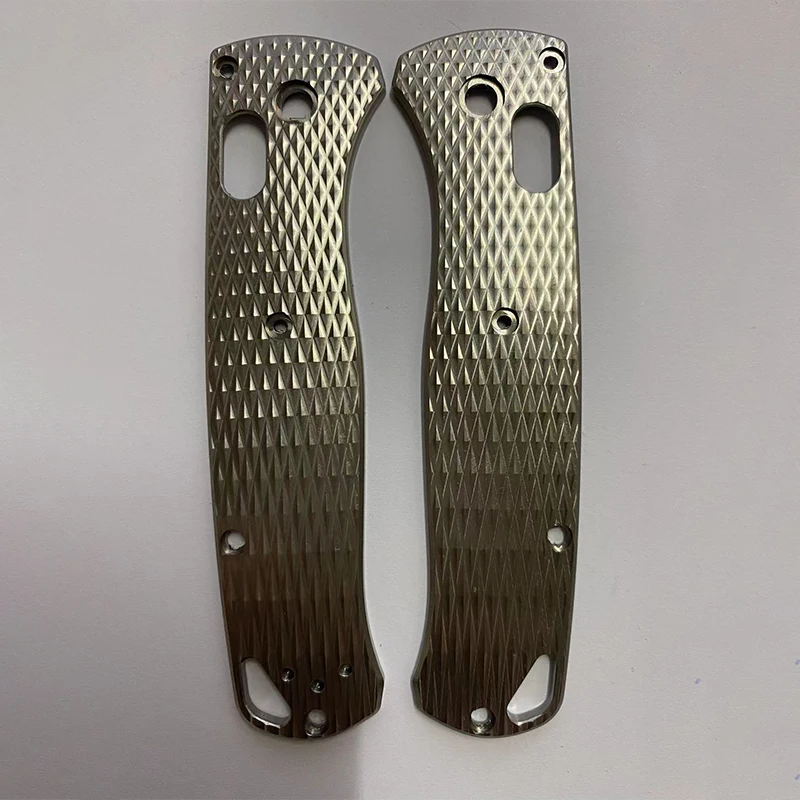5 Patterns Knife Titanium Handle Scales For Benchmade Bugout 535 Knives Grip Making Accessories