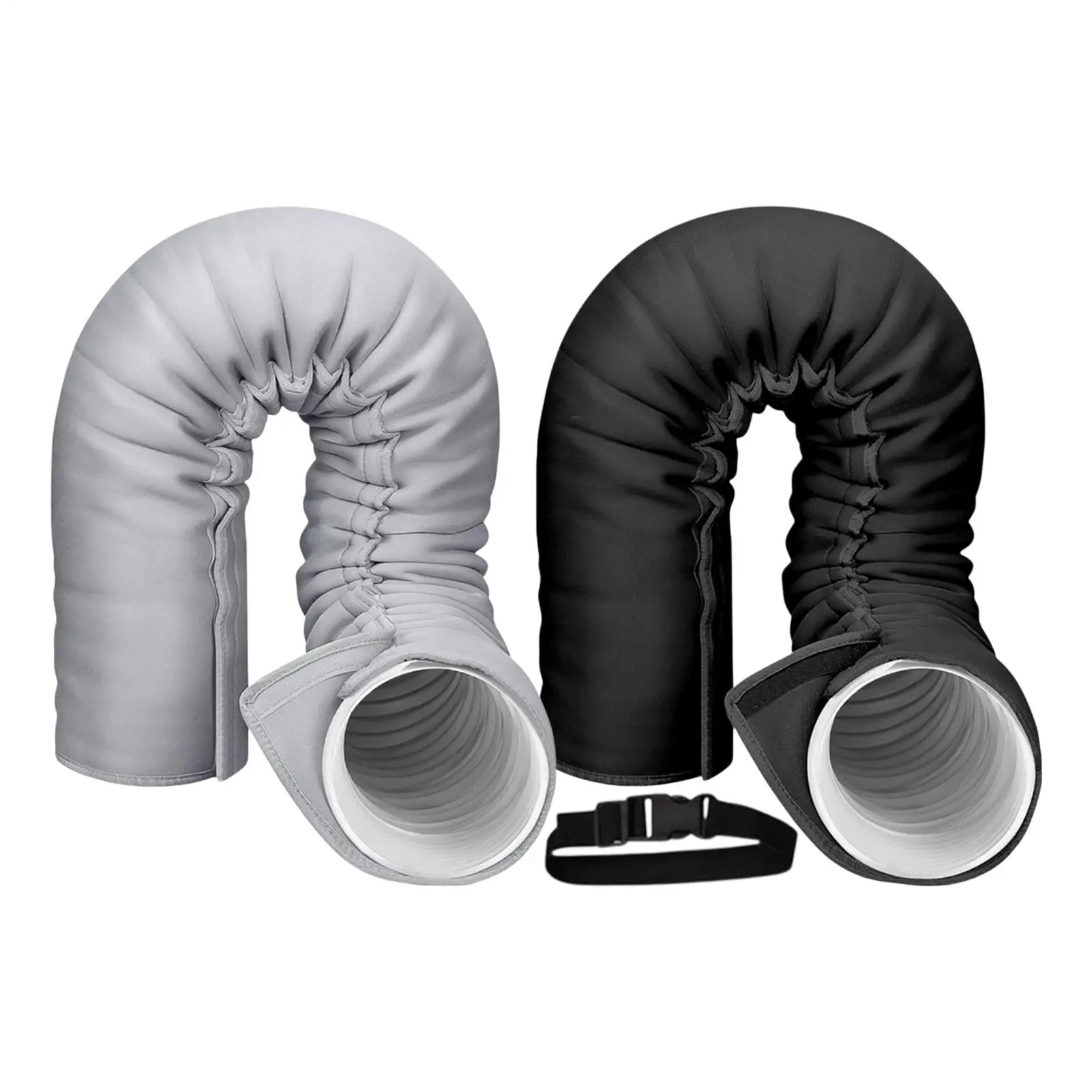 150cm Portable AC Hose Insulation Sleeve AC Pipe Insulation Cover With 3 Adjustable Straps For 5/5.9 Inches Exhaust Hoses