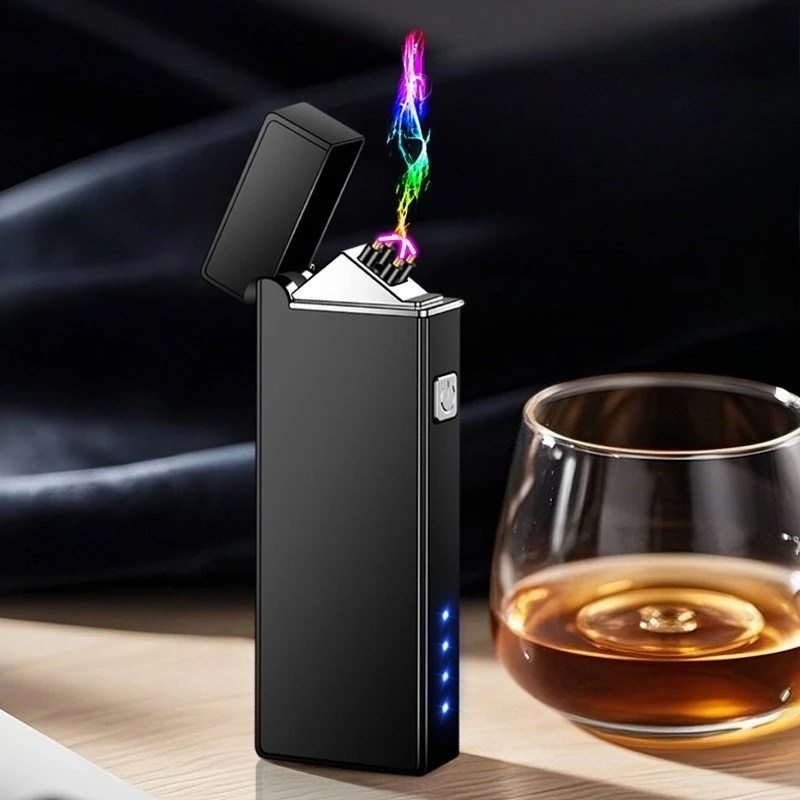 Dual Arc USB Rechargeable Windproof Lighter, High-end Creative and Personalized Windproof Smart Cigarette Lighter