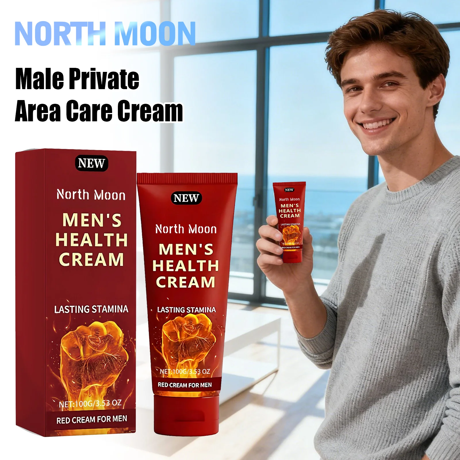 كريم العناية بالجزء الخاص من North Moon Man يزيد من تكبير الجنس الدائم بدون تأثير جانبي وإزالة الرائحة ومستخلص نباتي كريم تدليك القضيب #1