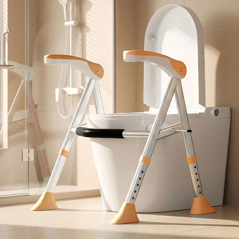 HYS foldable elderly bath toilet armrest bathroom special toilet shower help punching safe and non-slip