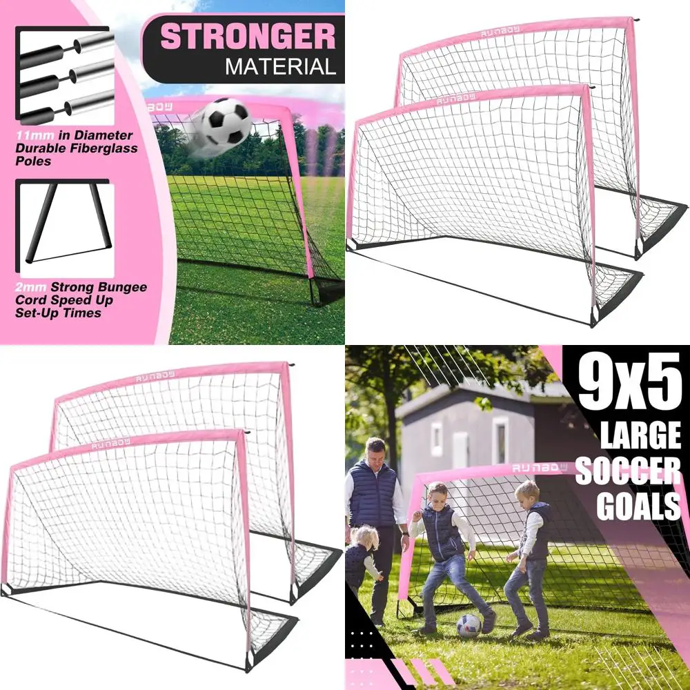 

Portable Soccer Goal for Kids, 9x5 Feet, with Carry Bag, Suitable for Indoor/Outdoor Play, Youth and Adults