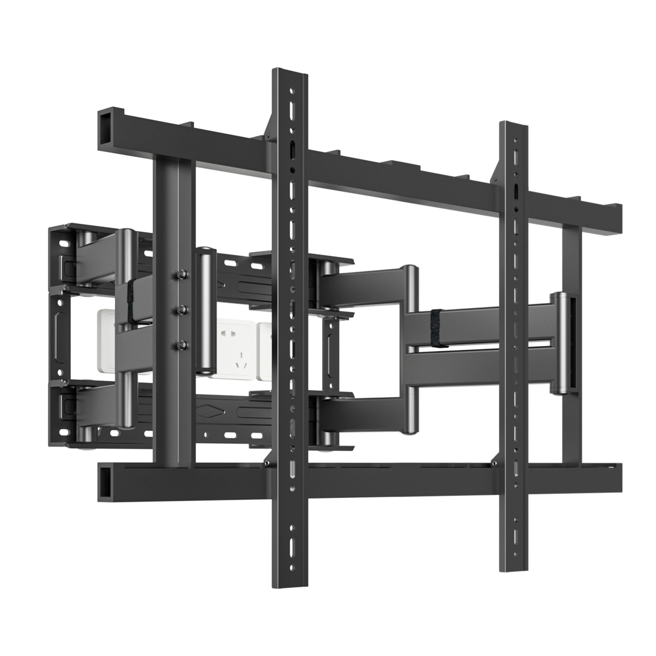 Full Motion TV Wall Mount for 55-120 Inch TVs,308Lbs Heavy Duty,Ultra-Slim 8 Articulating Arms,Tilt, Swivel & Extension DY867