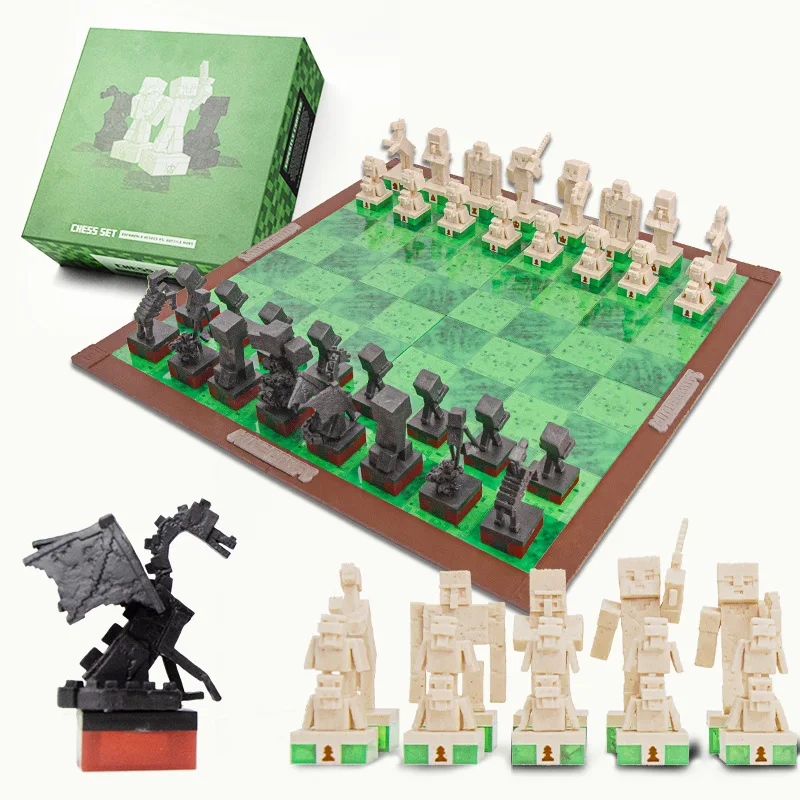 Chess set Fun toys Children's games Parent-child interactive set Birthday gift My World board