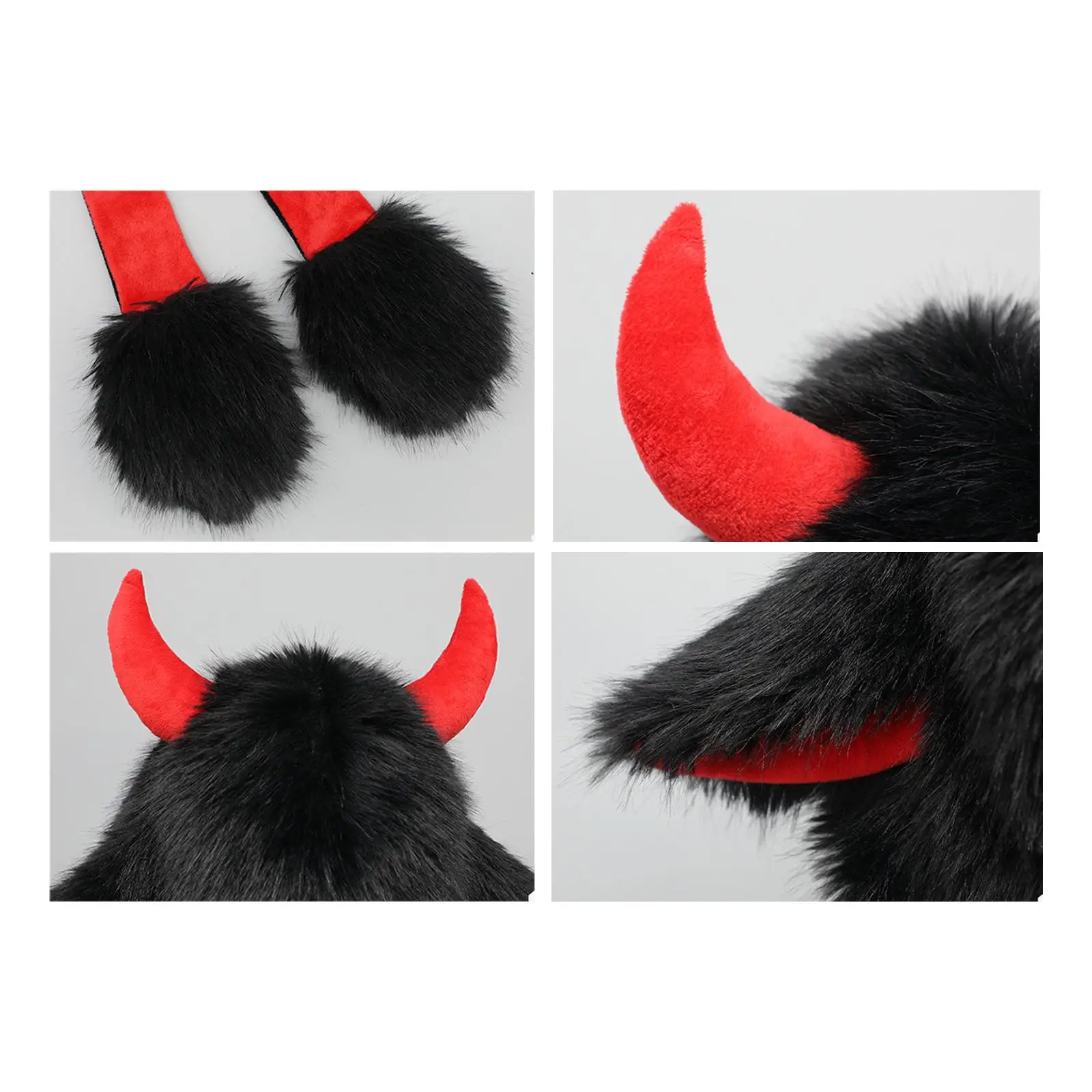 Cartoon Ear Hat Dress up Photo Prop Cute Soft Plushy Hat for Winter Holiday