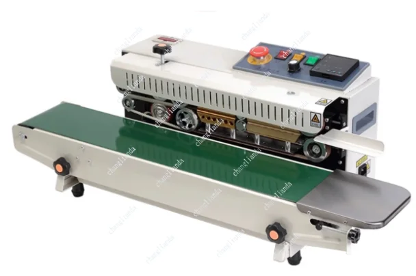 900 Lage Prijs RVS Continue Bandsealer Voedsel Vloeistof Verpakking Plastiek Zak Seal Verticale Sluitmachine