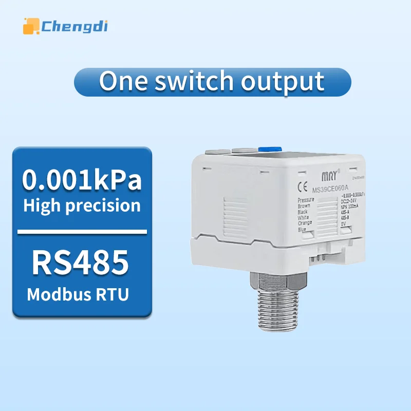 

0.001KPa accuracy digital pressure switch supports modbus RS485 communication pressure gauge sensor PLC Pressure Transmitter