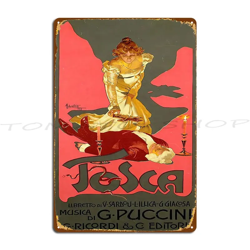 Retro Version Of Opera Poster Metal Plaque Poster Sign Wall Decor Retro Garage Decoration Designer Tin Sign Poster