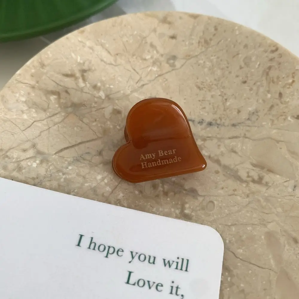 

Милая заколка для волос из ацетата в форме цветка, маленькая заколка-крабик в форме сердца, заколка для челки, геометрическая мини-заколка-крабик для путешествий