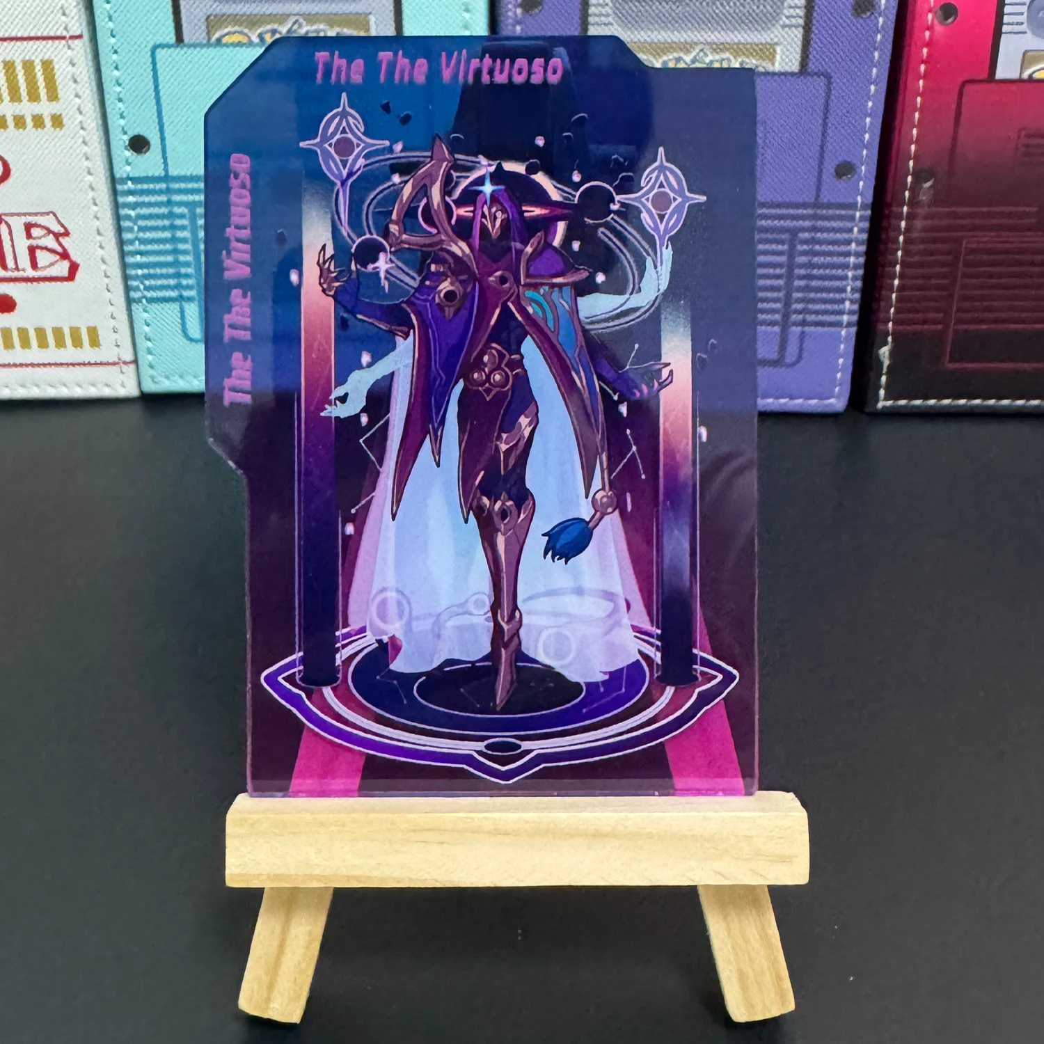 Diy Self Made Cartoon The Virtuosos Acrylic Stuck Khada Jhins Card Storage Box Partition Baffle Anime Cards Gift Toys