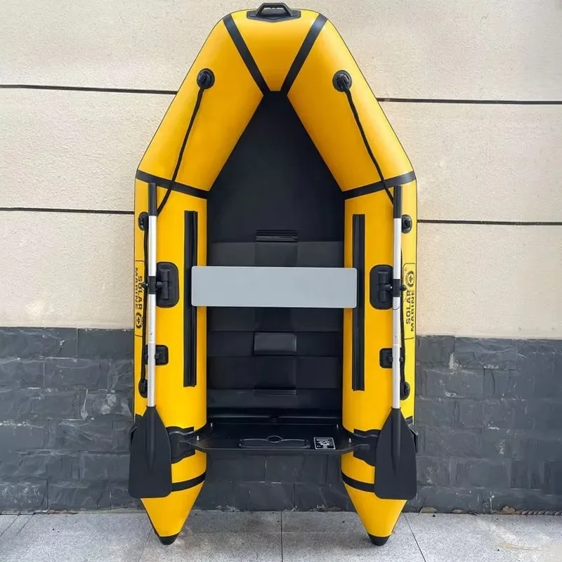 PVC Infla Raft Sailboat 2 Person Assault Boat Adult Heavy Kayak Wear-Resisting Hovercraft Dinghies