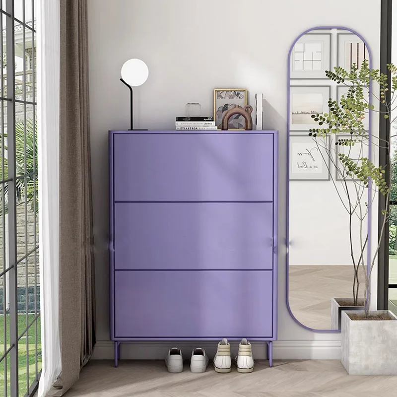 Ergonomic Vertical Wood Shoe Cabinet 3 Layers Design Storage Organizer Shoe Rack Living Room Craft Zapatero Hotel Furniture