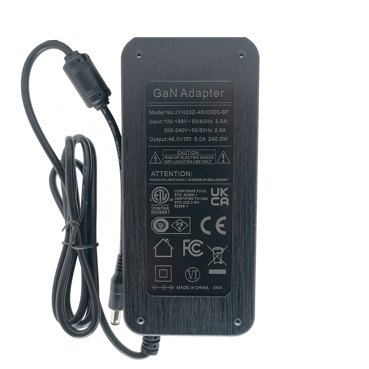 O-noorus  Amplifier  GaN 48V, 5A power adapter for the TPA3255 audio amplifier. Switching power plug available in US, EU, AU, an