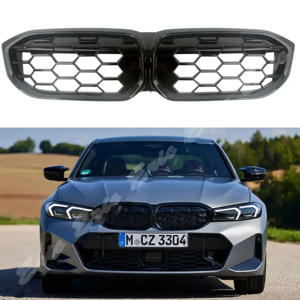 Front Center Grille Grills Meteor Grille Fit For BMW G20 G28 3 Series 320i 325i 330i M340i 325Li xDrive M LCI Grille 2022+ON