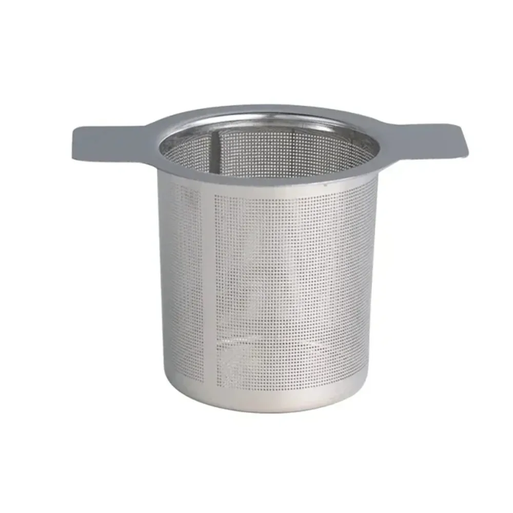 High Quality With Cover Tea Infuser Stainless Steel Coffee Tea Strainer Grid Binaural Net Leak Tea Mesh Tea Filter Tea Accessory