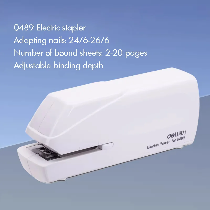 

Portable Electric Automatic Stapler for School 20 Sheet Capacity Office Stapler Adapter Or Battery Powered