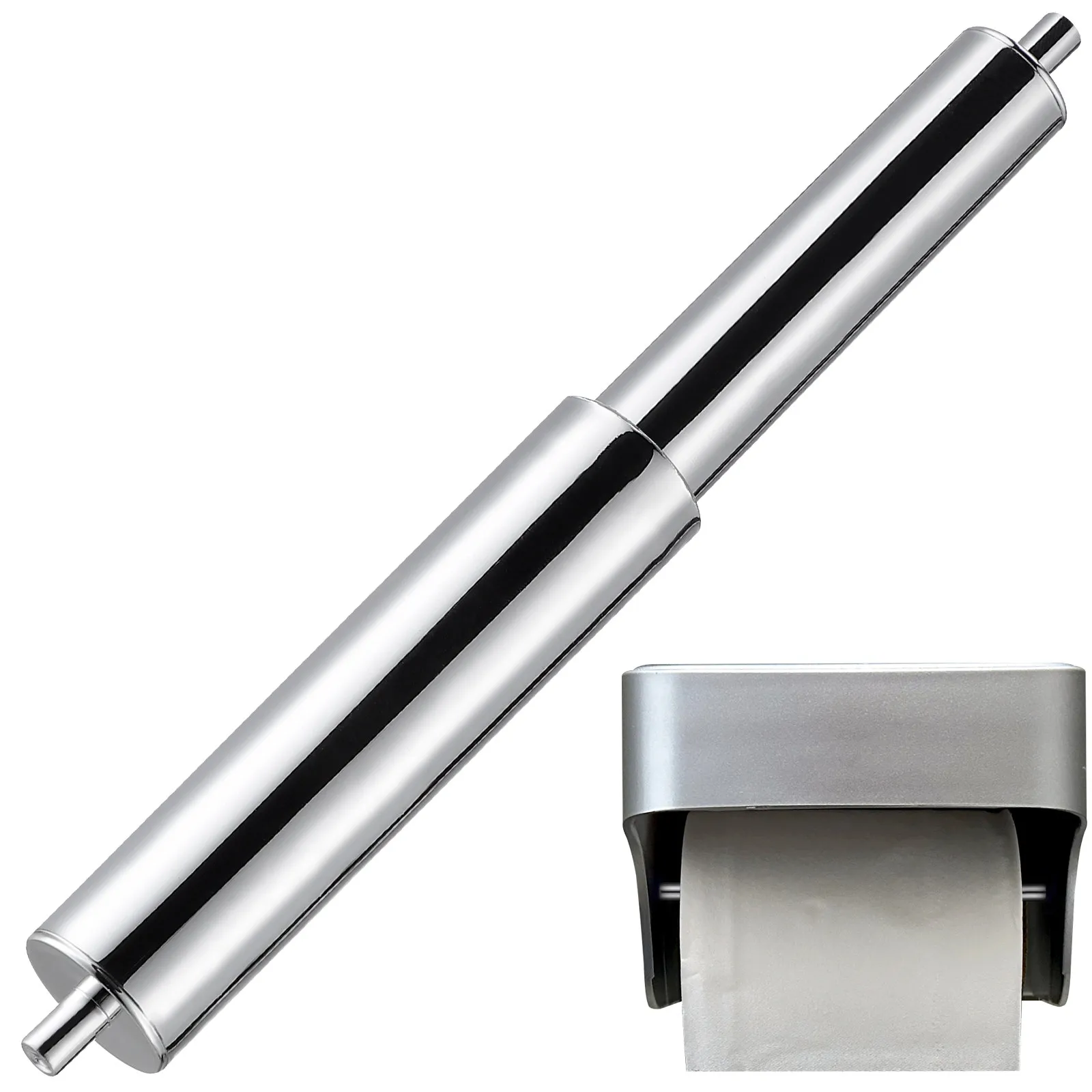 Plastic Toilet Paper Roller Rod Replacement Spindle Retractable Reusable Design Stable Performance Bathroom Paper Holder
