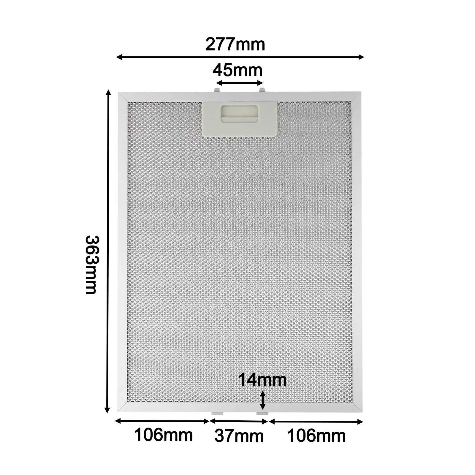 Grease Filtration Filter Aluminum Cooker Hood Filter Home Kitchen Use 5 Layers Filtration Compatible With Leading Brands