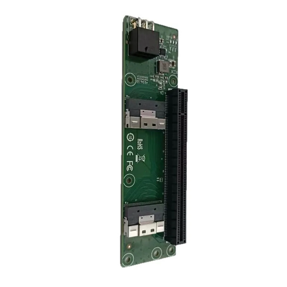 

TOP SALE PCIe 5.0 X16 to MCIO 8i Adapter Card 2-Port SFF8654 X8 to PCIe X16 Slot Riser PCIe 5.0 CHYY NEW
