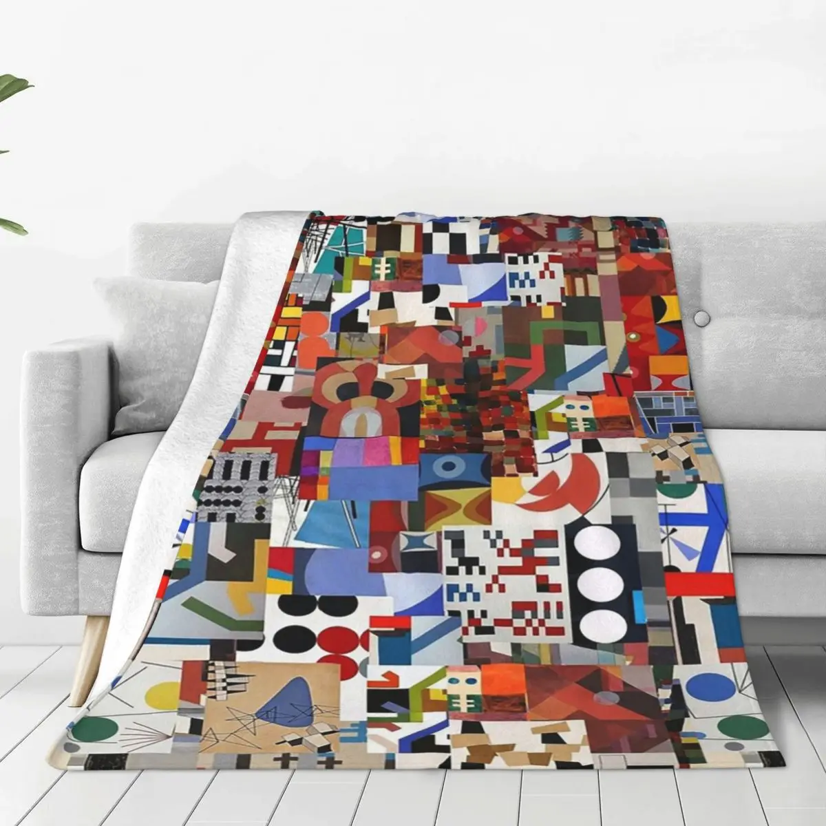 Sophie Taeuber-Arp Blanket Fleece Portable Sofa Throw Blankets For Home Bedroom Office Throws Bedspread Quilt