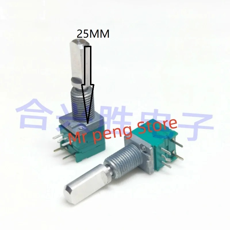 

2pcs ALPS RK097 precision single-band switching potentiometer A10K power amplifier Sound volume potentiometer 25MM handle